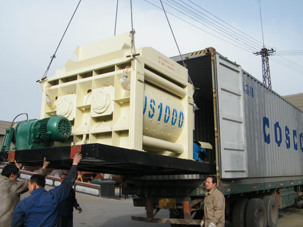 JS1000-twin-shaft-mixer-delivery