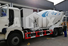 Aimix 4 sets of cement mixer truck was sent to Uzbekistan in January 2019.