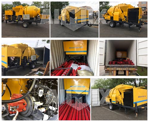 Aimix Diesel Concrete Mixer Pump Sent TO Manila Philippines