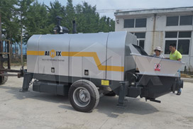 Aimix Concrete Trailer Pump Was Sent To Peshawar Pakistan