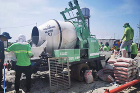 Aimix Diesel Concrete Mixer Pump In Cavite Philippines