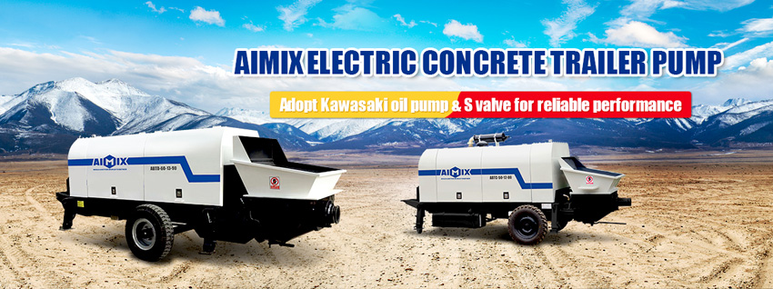 Aimix concrete trailer pump