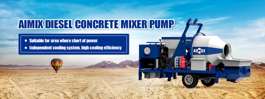 diesel concrete mixer pump