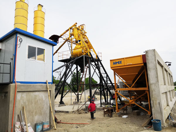 Aimix AJ35 Concrete batching plant in Philippines