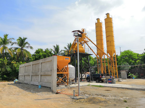 Aimix AJ35 Concrete batching plant in Philippines