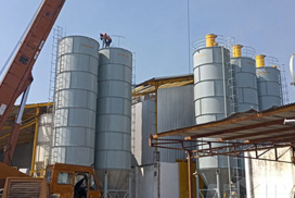 Aimix 30 t/h dry mortar mixing plant in Indonesia