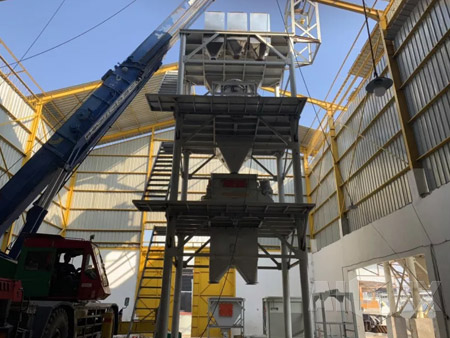 Aimix 30 t/h dry mortar mixing plant in Indonesia