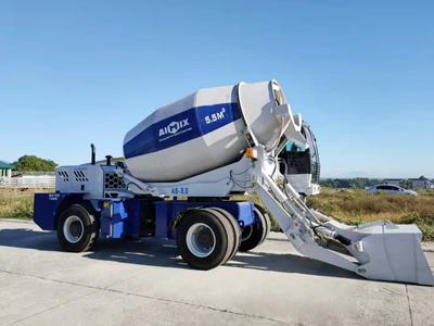 5.5 cbm self loading concrete mixer