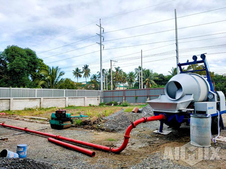 Aimix ABJZ40C Concrete Mixer Pump Working in Philippines