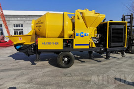 ABJZ40C Diesel Concrete Mixer Pump to Kalimantan Kendari Indonesia