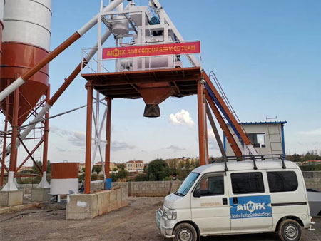 Aimix AJ50 Concrete Batching Plant Installed in Pakistan