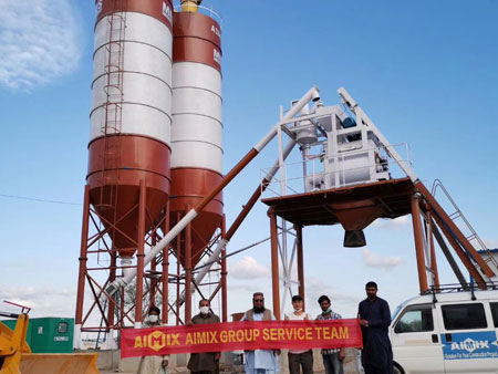 Aimix AJ50 Concrete Batching Plant Installed in Pakistan