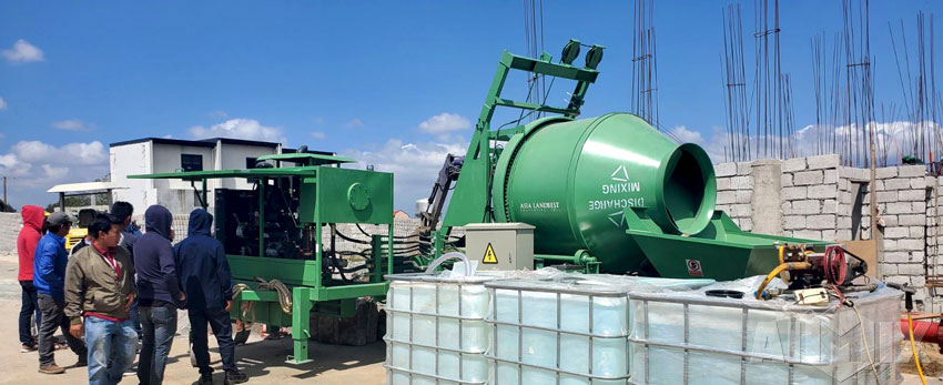 Aimix ABJZ40C Concrete Mixer Pump Was Well Operated In The Philippines