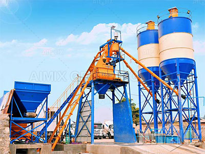 AJ35 Concrete Batching Plant & Concrete Pump In Myanmar