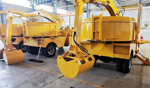 Grab Bucket Mixer Truck