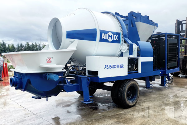 diesel concrete mixer pump