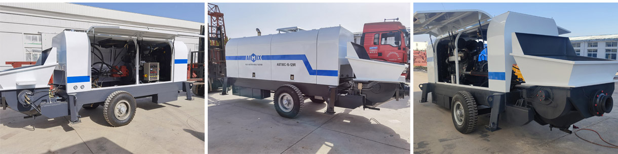 Aimix Diesel Concrete Trailer Pumps Were Delivered To Russia