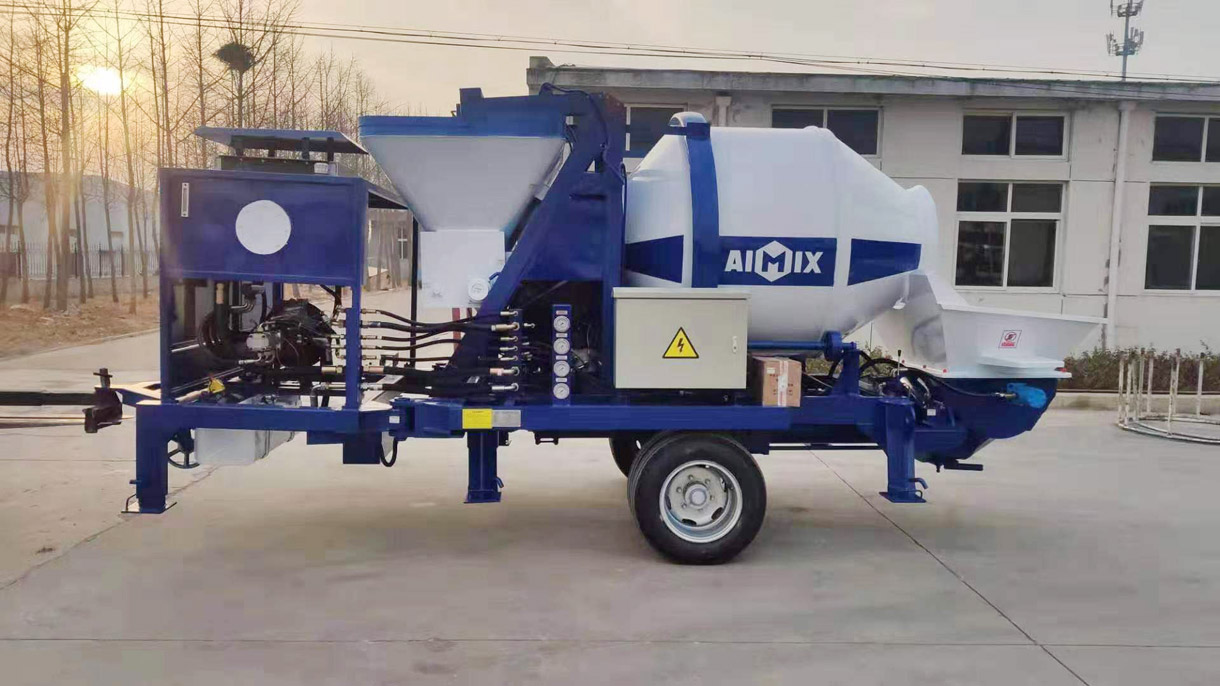 Aimix ABJZ40C Diesel Concrete Mixer Pump Was Sent To East Timor