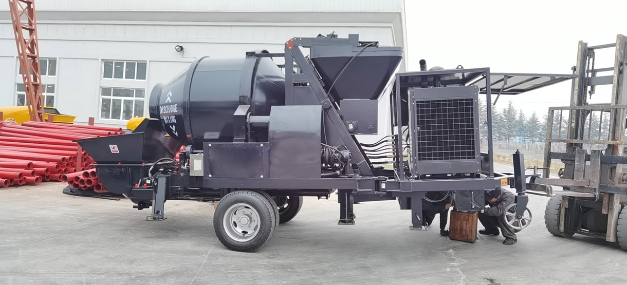 Aimix Diesel Concrete Mixer Pump and Wheel Loader Was Sent To Belize