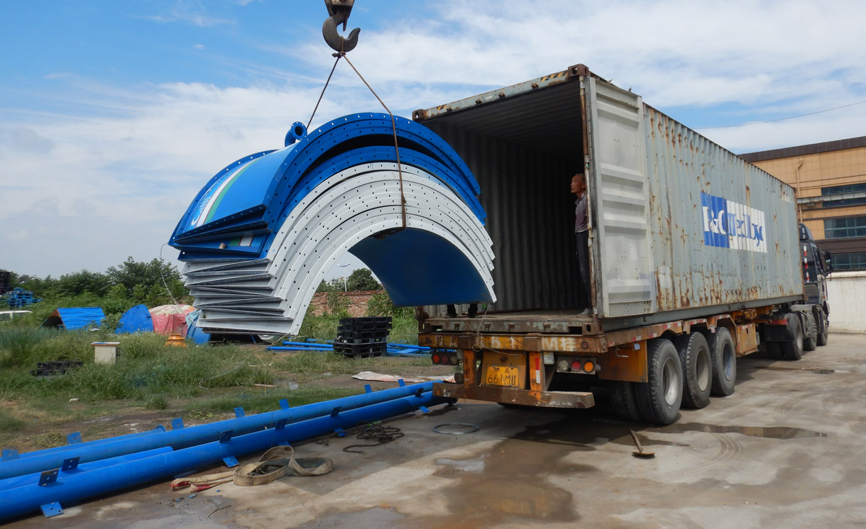 Aimix 100 ton bolted cement silo to Uzbekistan