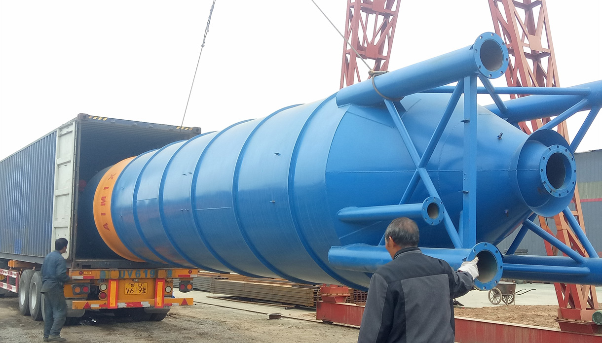 Aimix 50 Ton Welded Cement Silo Was Deliveryed To Pakistan