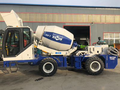 Aimix AS-2.6 Self Loading Concrete Mixer Working In Kazakhstan