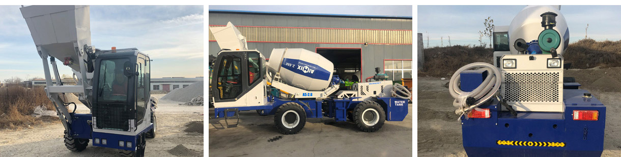 Aimix AS-2.6 Self Loading Concrete Mixer Working In Kazakhstan