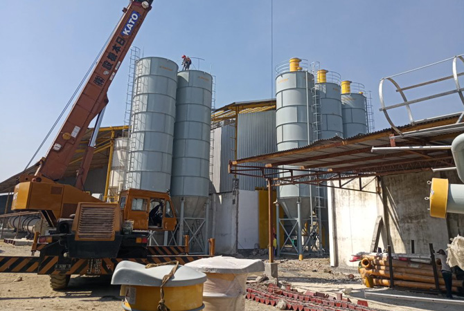 Cement Silo Used In Dry Mortar Mix Plant