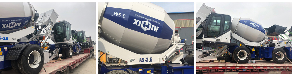 2 Sets Of Aimix Self Loading Concrete Mixers Were Sent To Kazakhstan