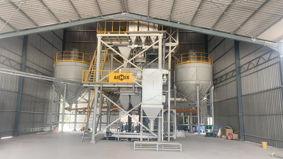 Aimix 10 tph Dry Mortar Plant Was Installed In Malaysia