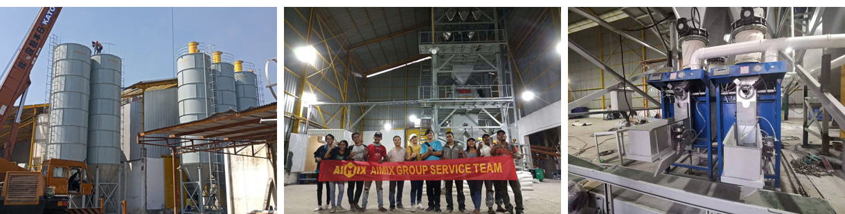 Aimix Dry Mortar Mixing Plant Put Into Use In Indonesia