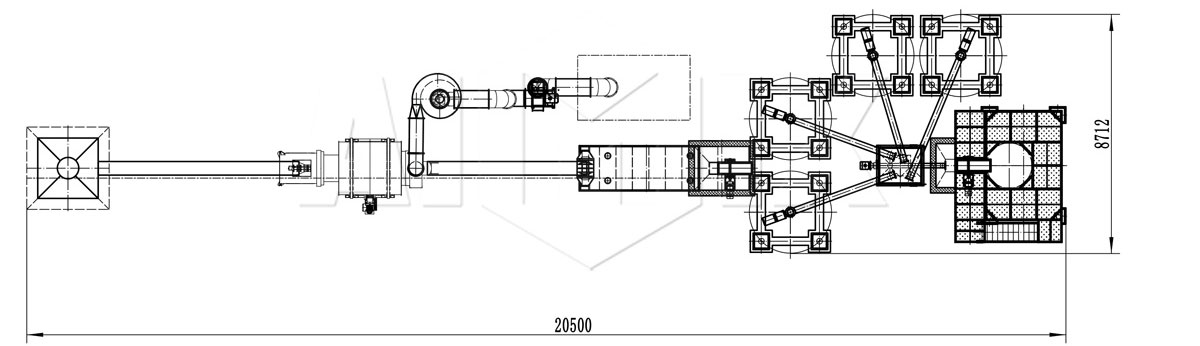 Aimix dry mortar plant drawing