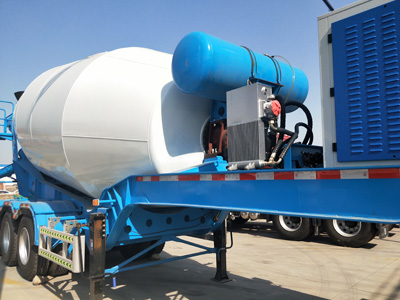 Semi Trailer Concrete Mixer Truck