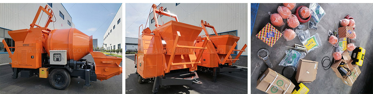 Aimix 2 Sets Of Concrete Mixer Pumps And Wheel Loaders In Nepal