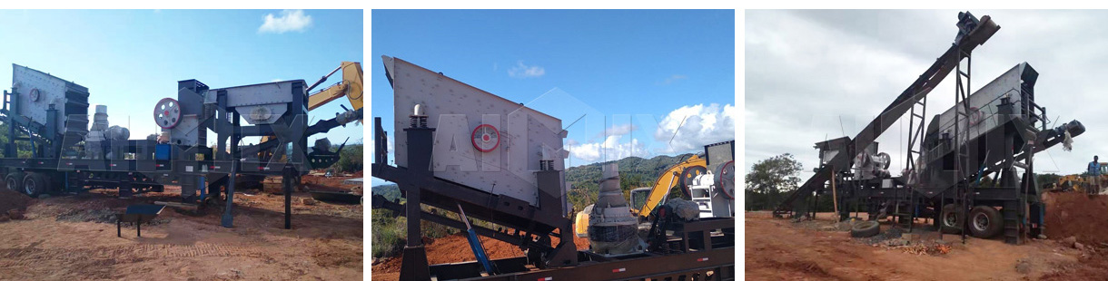 Aimix 30tph mobile crusher plant was finished install in Madagascar