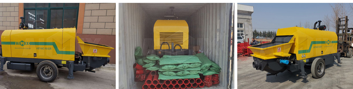 Aimix ABT40C Diesel Concrete Trailer Pump Was In Malaysia