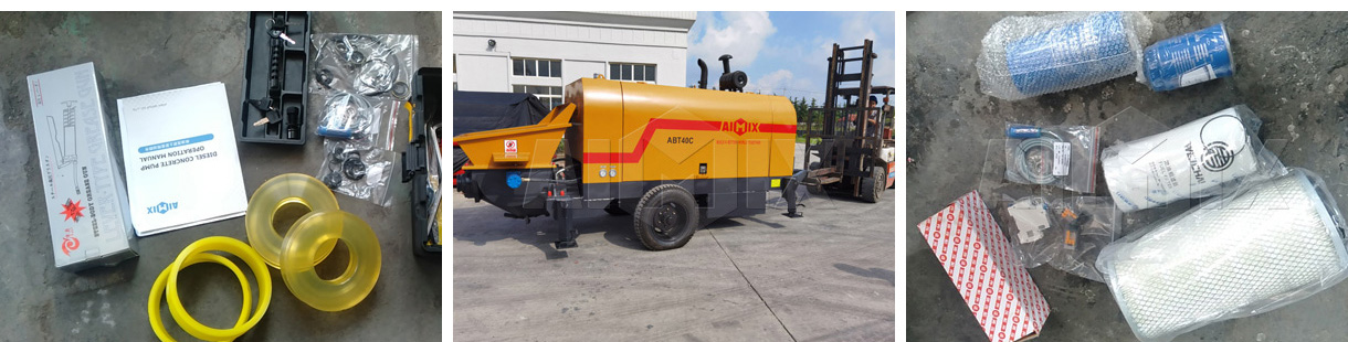 Aimix ABT40C Concrete Trailer Pump Was Shipped To Indonesia