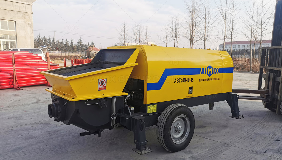 Aimix ABT40D Concrete Trailer Pump Was Shipped To Malaysia