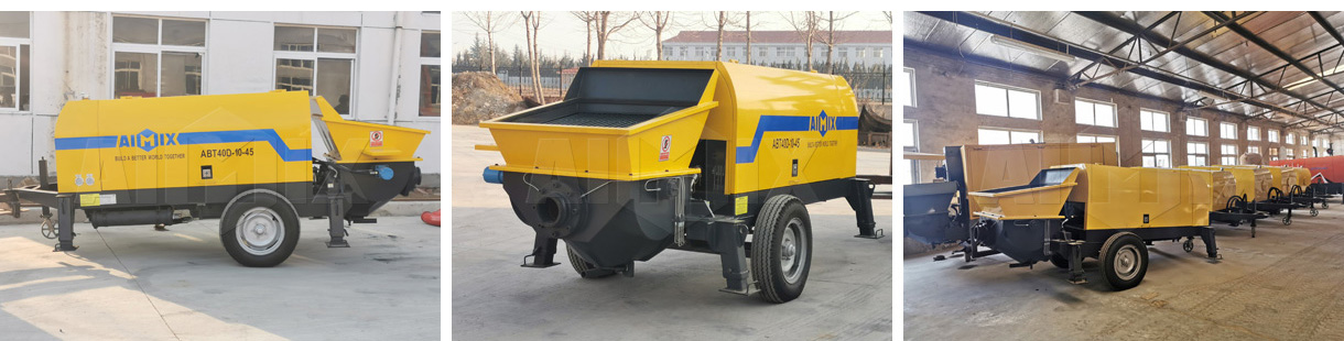 Aimix ABT40D Concrete Trailer Pump Was Shipped To Malaysia