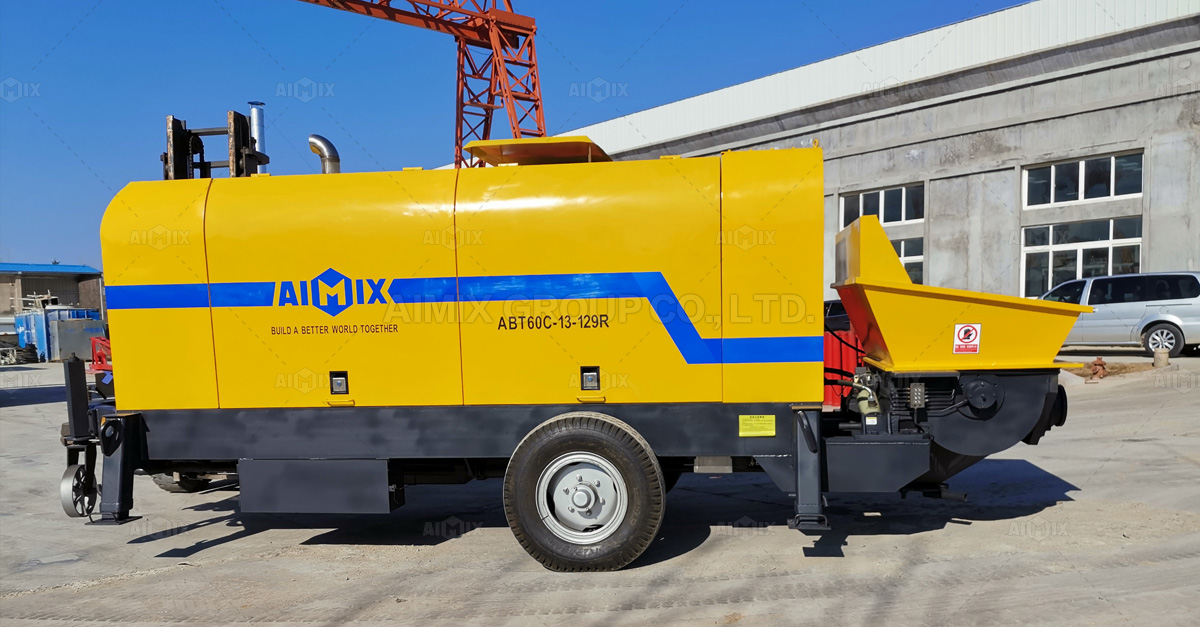 Aimix ABT60C Concrete Trailer Pump Was Delivered To Malaysia