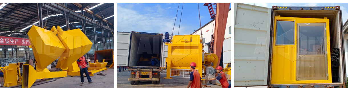 Aimix AJ90 Concrete Batching Plant Began To Transported to Indonesia