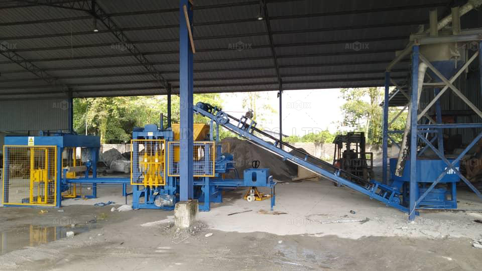 Aimix ABM4S Concrete Block Machine Was Put Into Production In Malaysia