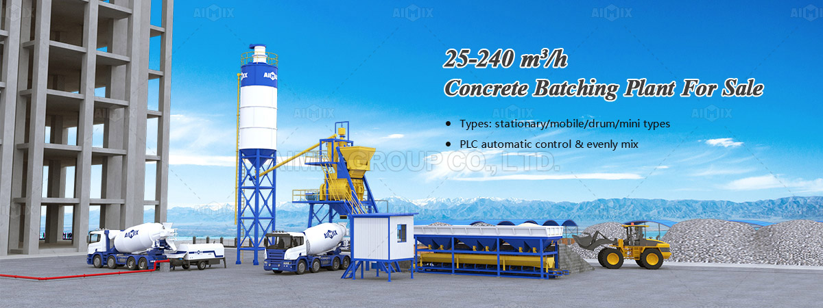 concrete batching plant banner