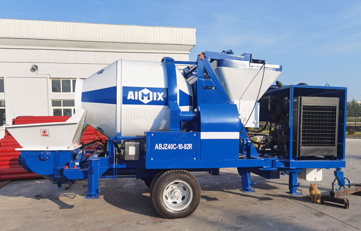 ABJZ40C Concrete Mixer Pump Was Delivered To Philippines