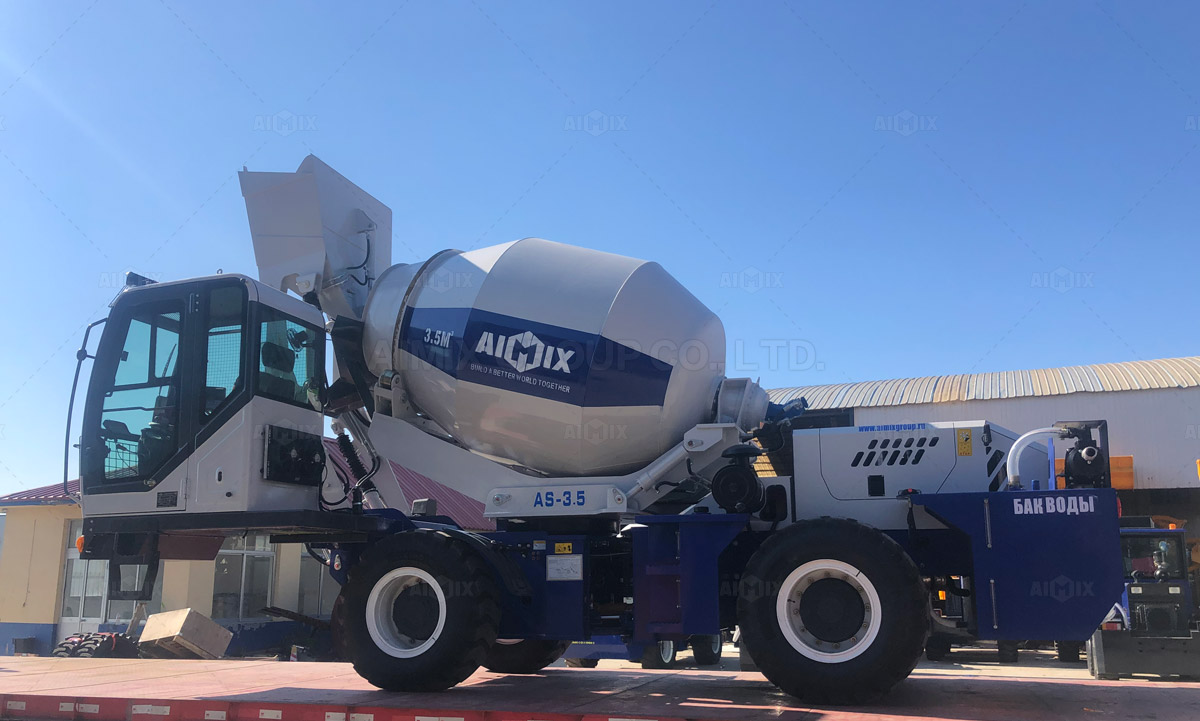 AS-3.5 Self Loading Concrete Mixer To Tajikistan