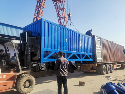 Aimix 40 Tons Horizontal Cement Silo Was Shipped To Indonesia