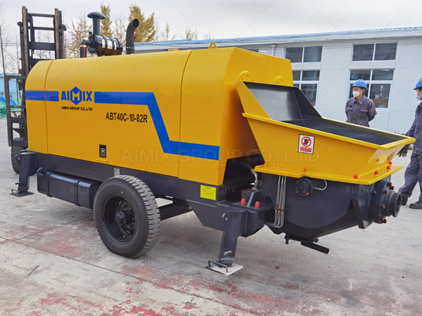 Aimix ABT40C Concrete Trailer Pump Was Shipped To Manila Philippines