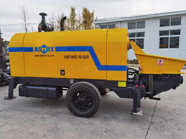 Aimix ABT40C Concrete Trailer Pump Was Shipped To Manila Philippines