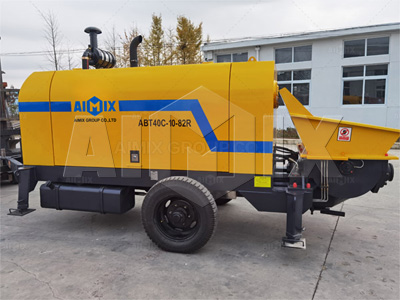 Aimix ABT40C Concrete Trailer Pump Was Shipped To Manila Philippines