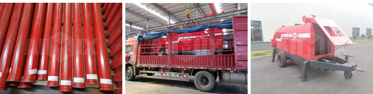 Aimix ABT60C Concrete Trailer Pump Was On The Way To Uganda